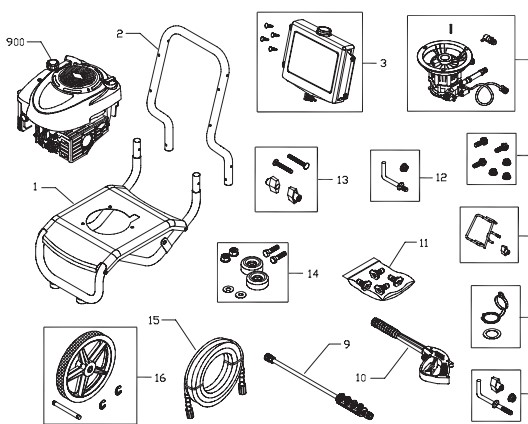 Craftsman Pressure Washer 020312-1  Parts